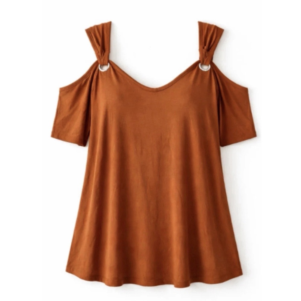 2X MineTom Open Shoulder Sassy Caramel Top (48x30) #472*10